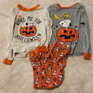 Peanuts Halloween 4T Pjs